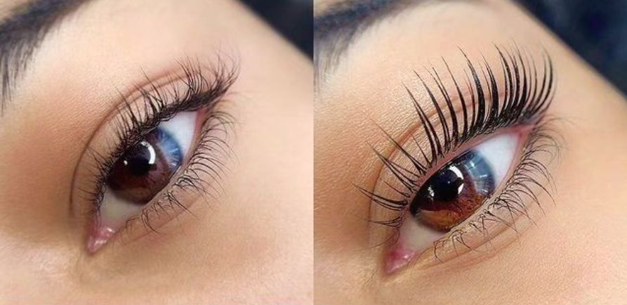 lash lift before and after